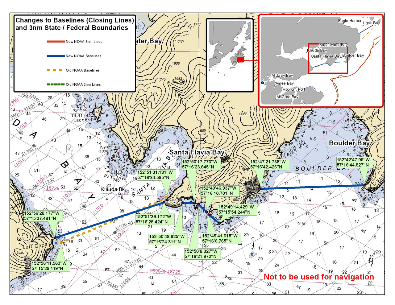Chart for Santa Flavia and Boulder Bay - Kodiak - 3nm Line | NOAA Fisheries