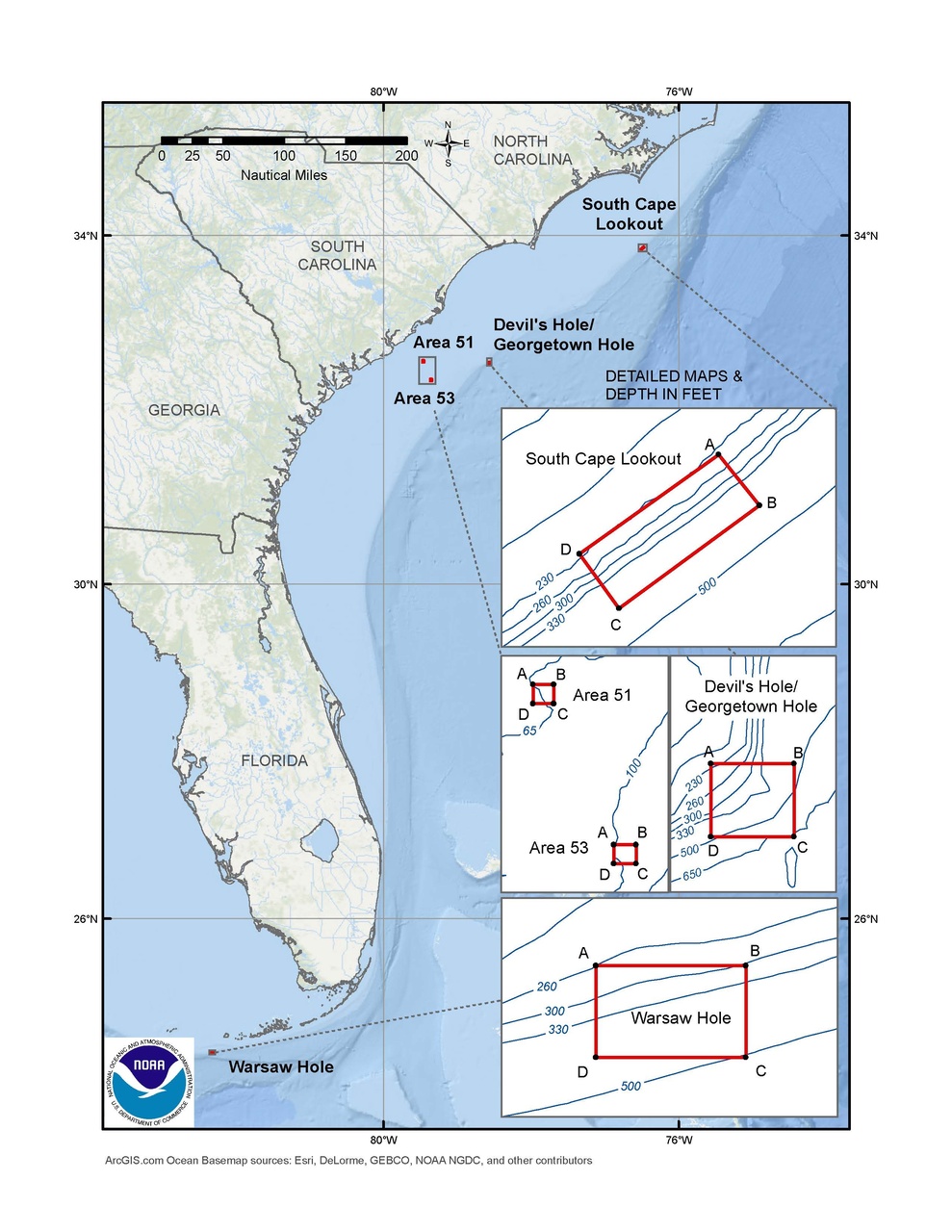 Spawning Special Management Zones (SMZs) Fishery Management Area Map ...