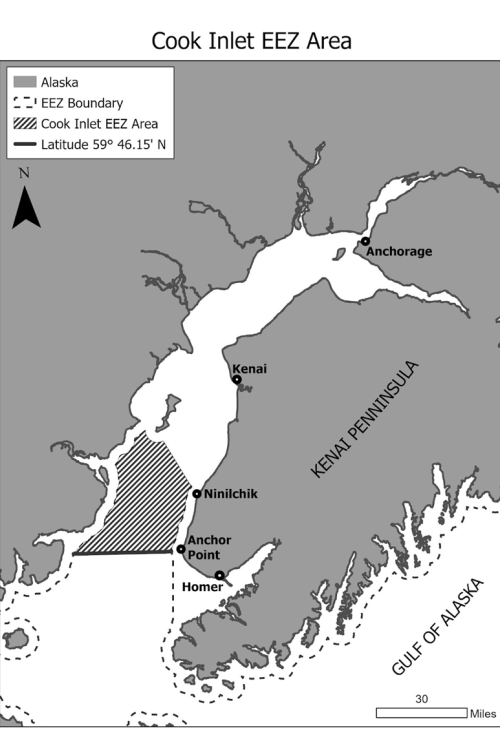 Alaska Cook Inlet Exclusive Economic Zone maps | NOAA Fisheries