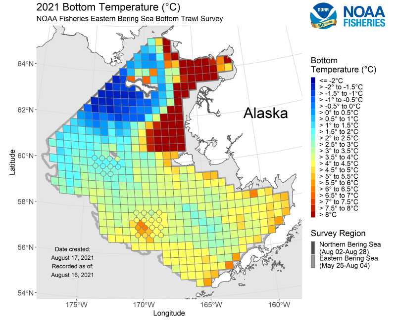 Near-real Time Temperatures From The Bering Sea Bottom Trawl Survey ...